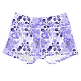 Performance Booty Shorts - Lavender Flowers