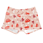 Performance Booty Shorts - Mushrooms