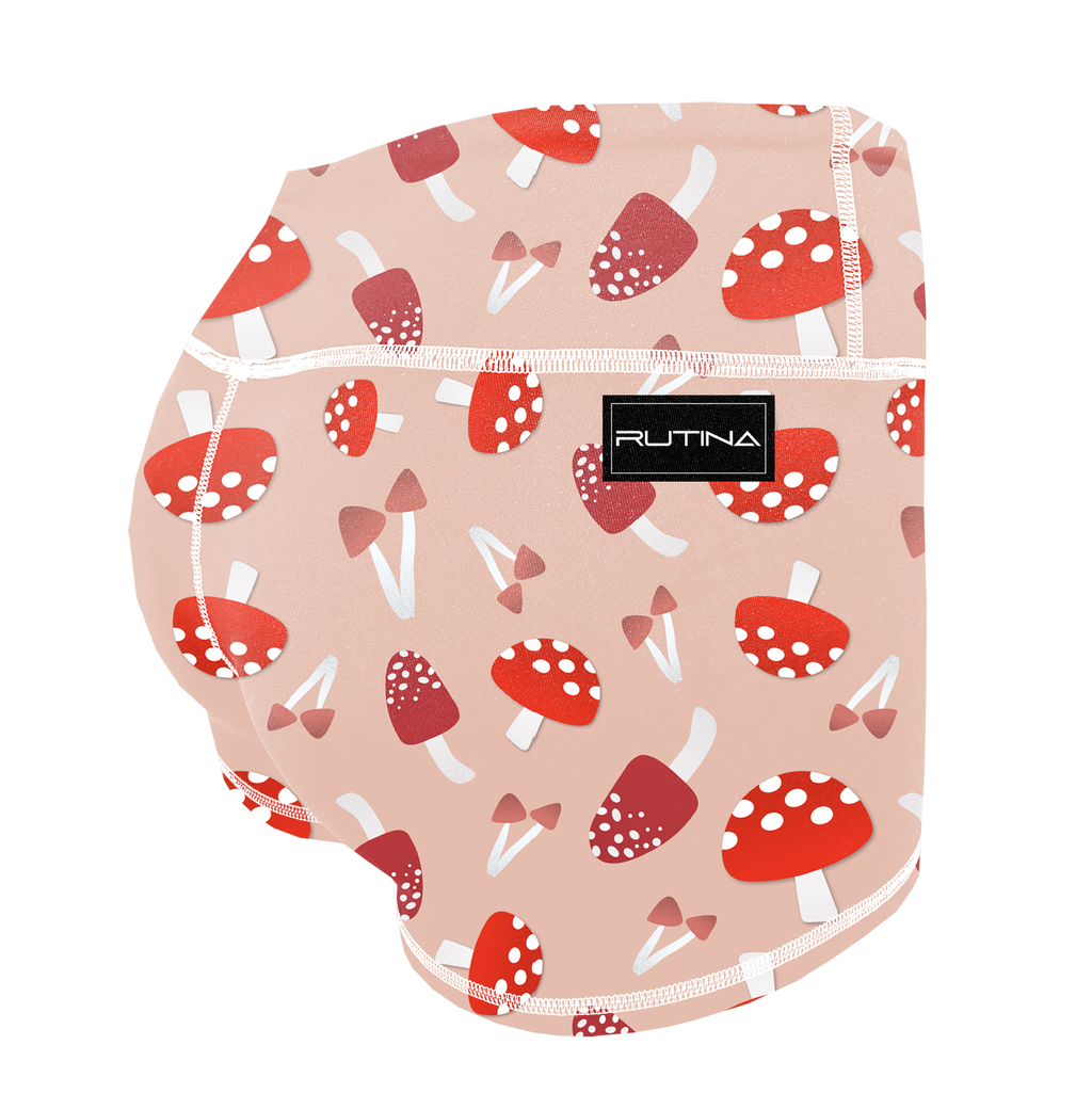 Performance Booty Shorts - Mushrooms