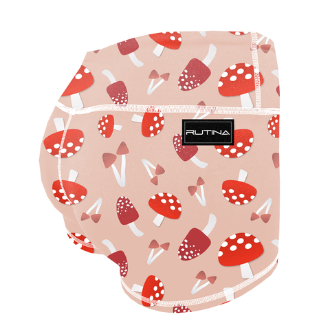 Performance Booty Shorts - Mushrooms