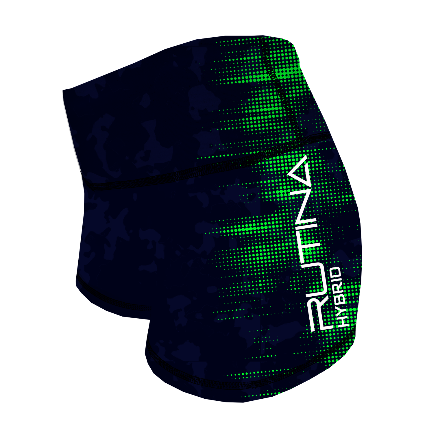 Performance Booty Shorts - Navy/Green Hybrid Racer Secondary image