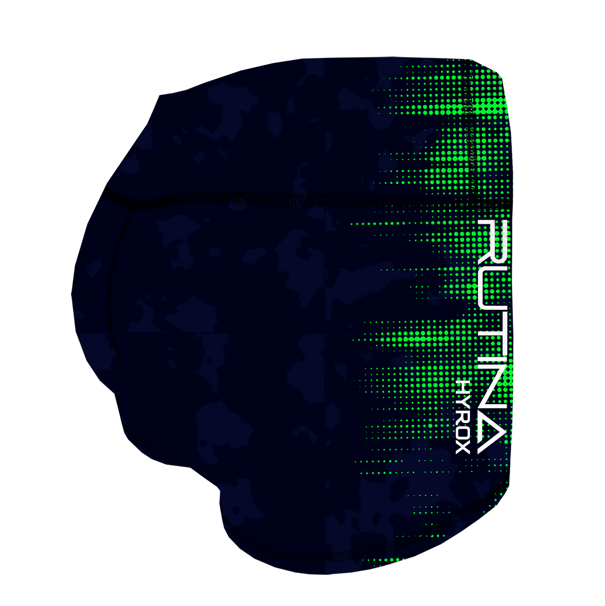 Performance Booty Shorts - Navy/Green Hybrid Racer Main image