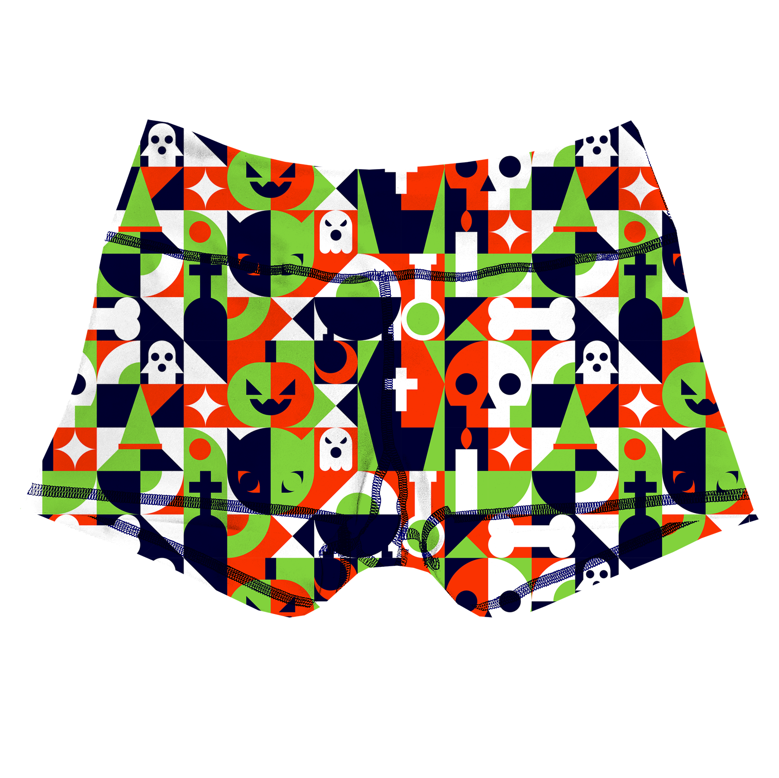 Performance Booty Shorts - Neon Graveyard