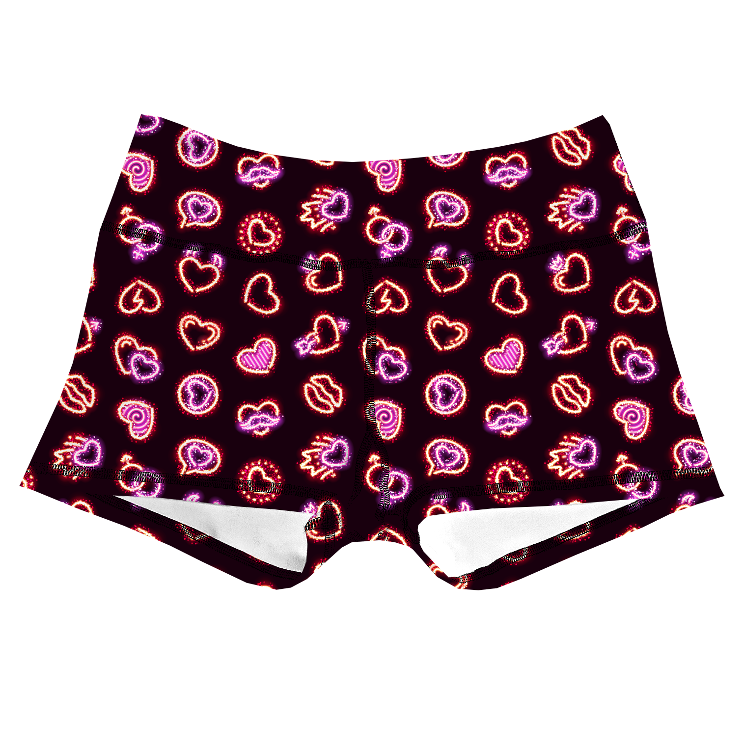 Performance Booty Shorts - Neon Kisses Secondary image