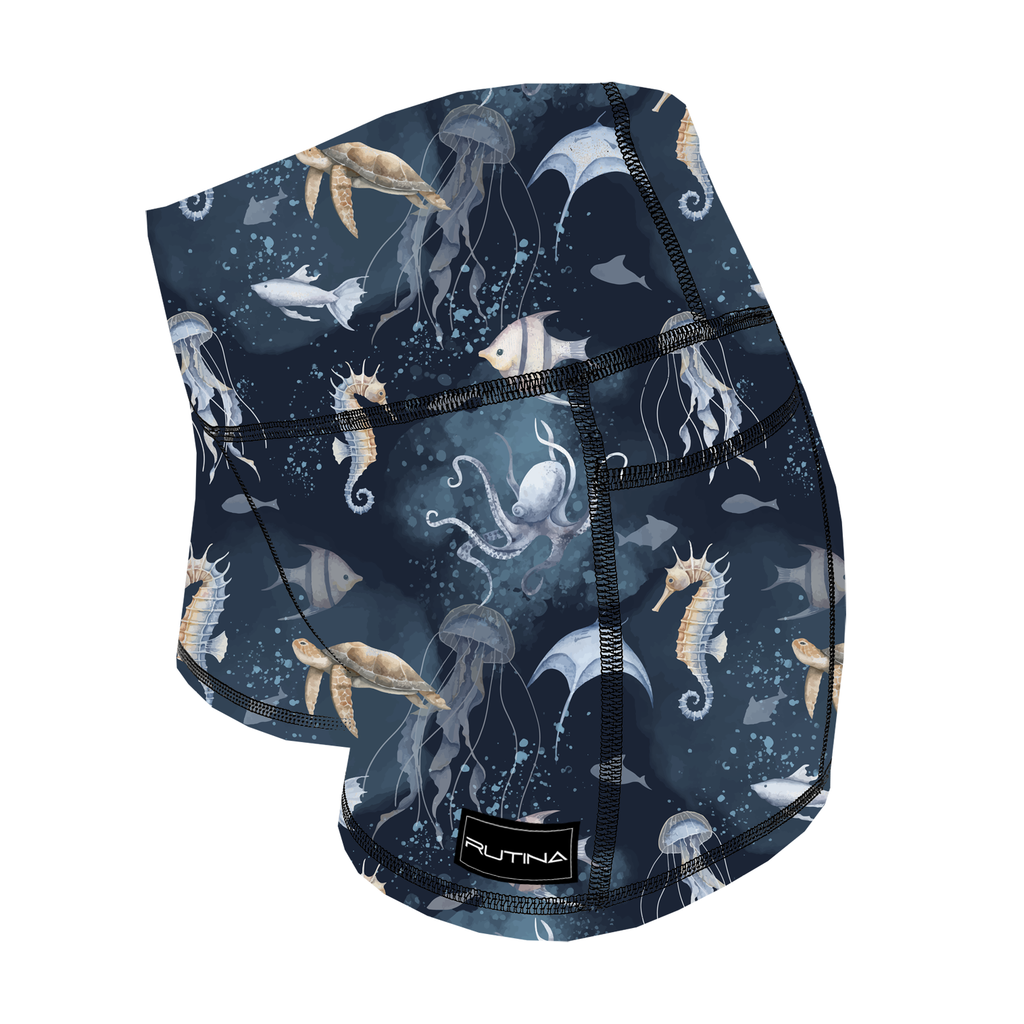 Performance Booty Shorts - Opaline Shadows
