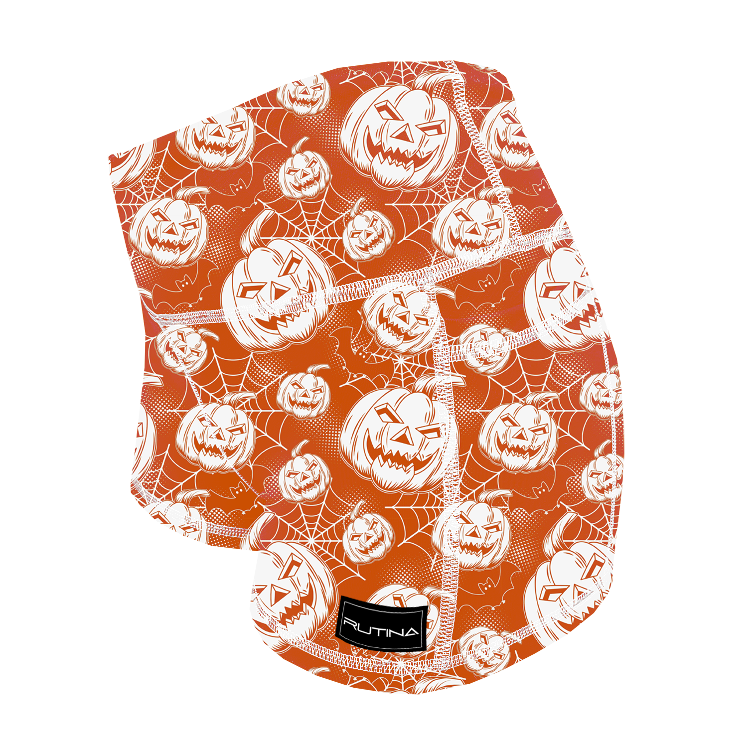 Performance Booty Shorts - Orange Wicked Web