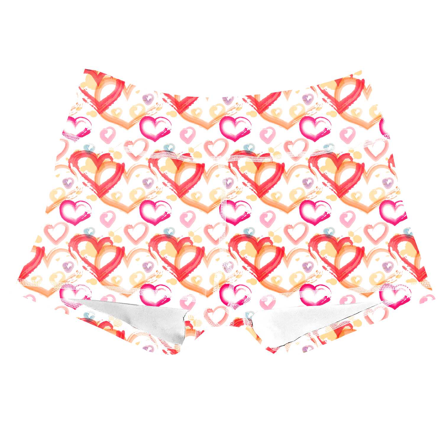 Performance Booty Shorts - Painted Hearts Secondary image