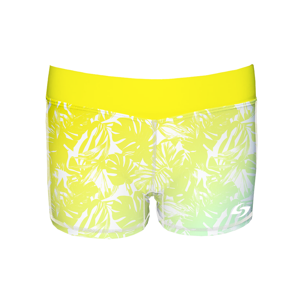 Women's Swim Short - Palm Leaves