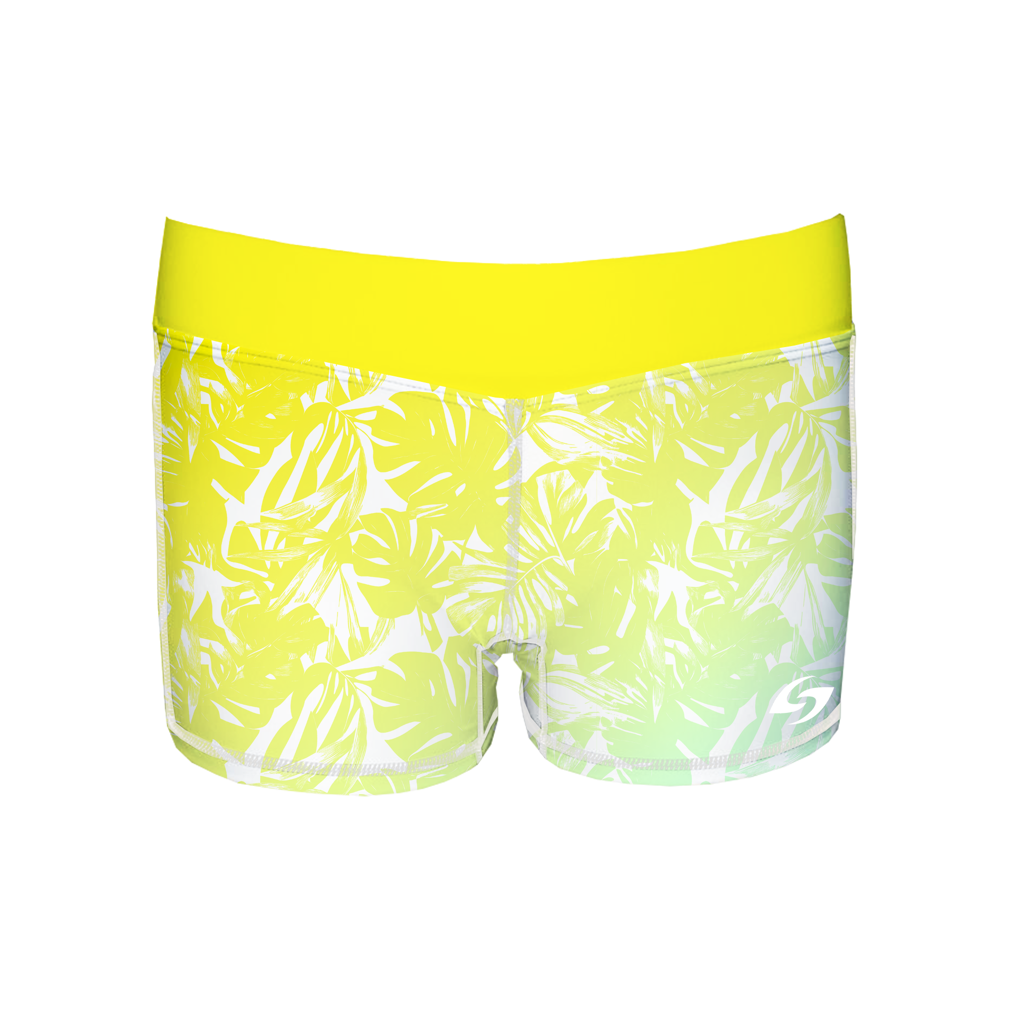Women's Swim Short - Palm Leaves
