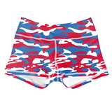 Performance Booty Shorts  - Patriotic Camo