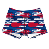 Performance Booty Shorts  - Patriotic Streaks