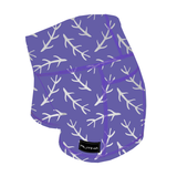 Performance Booty Shorts  - Periwinkle Branches