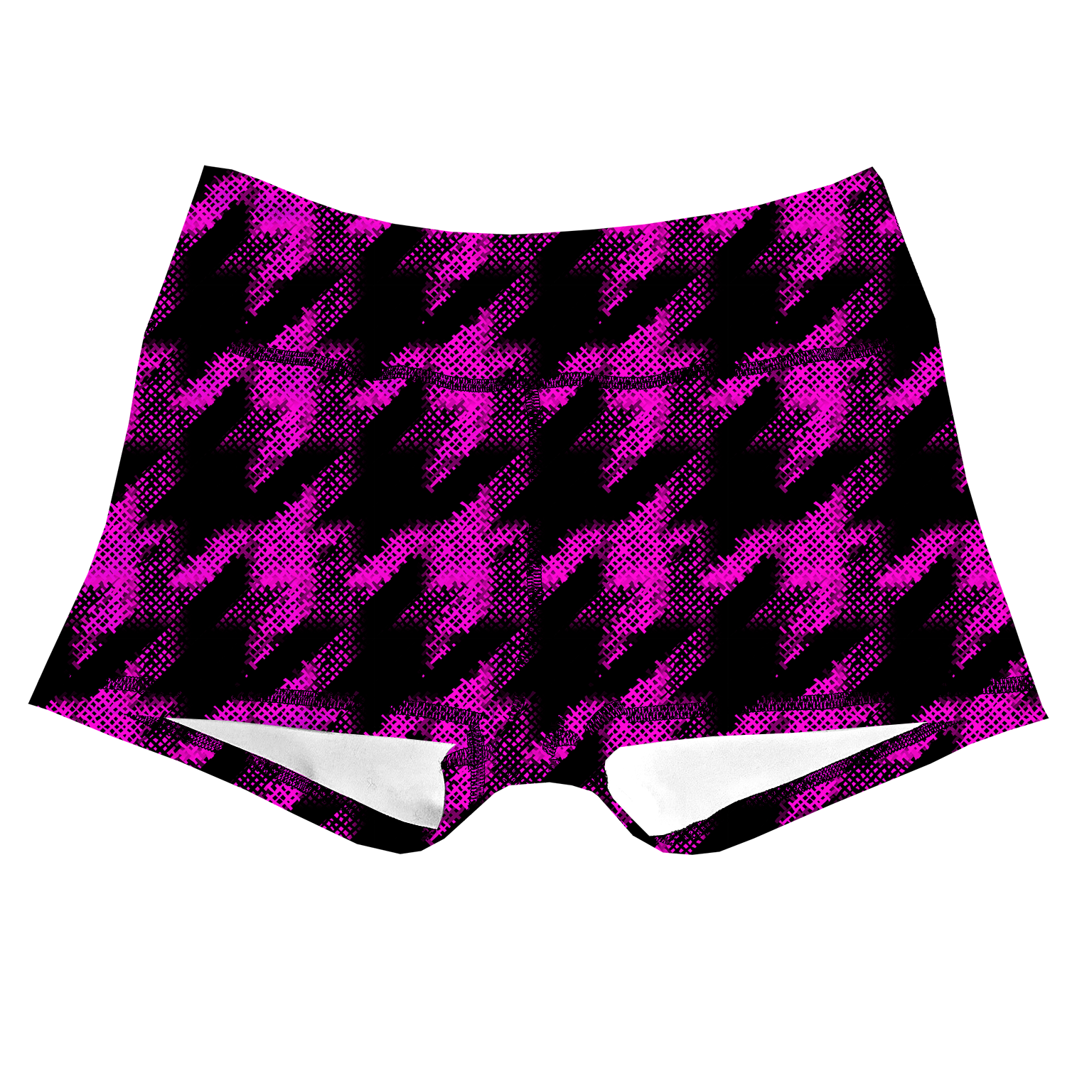 Performance Booty Shorts - Pink Houndstooth Secondary image
