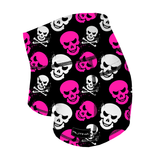 Performance Booty Shorts  - Pink Punk Skulls