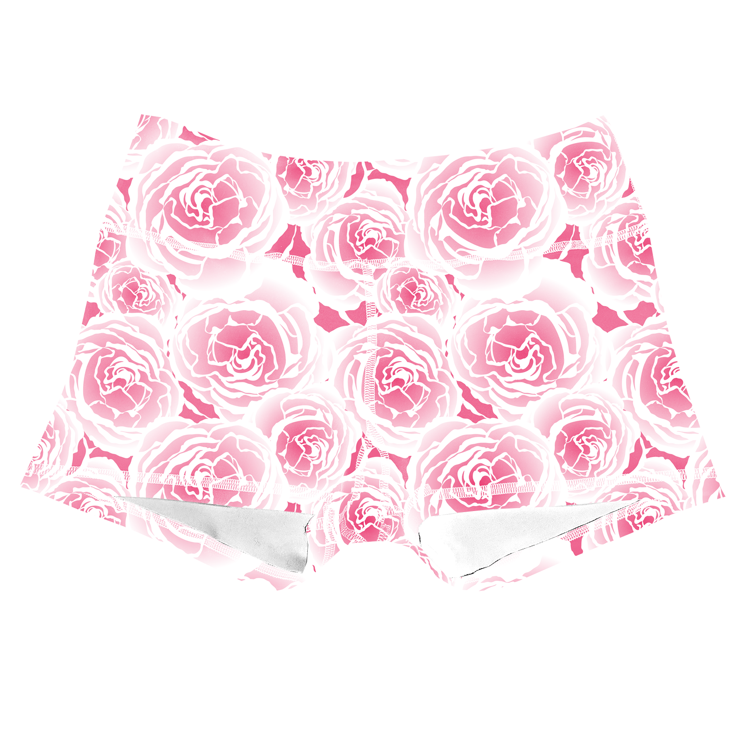 Performance Booty Shorts - Pink Roses