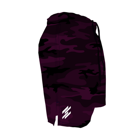 Men's Training Shorts - Plum Camo
