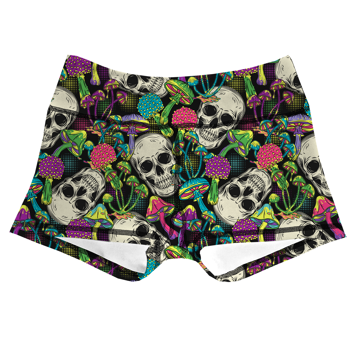 Performance Booty Shorts  - Psychedelic Skulls Secondary image