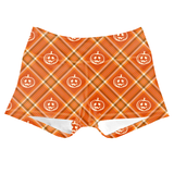 Performance Booty Shorts - Pumpkin Plaid