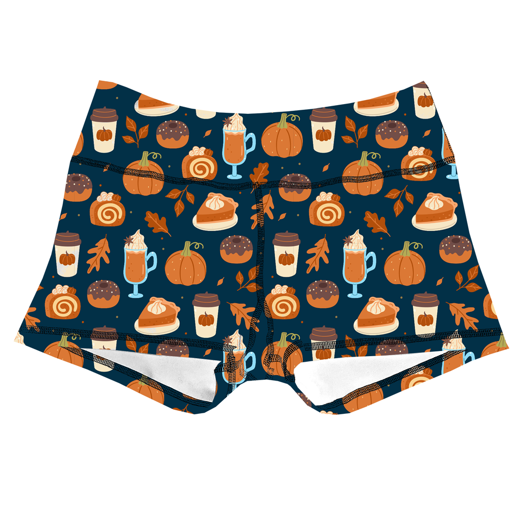 Performance Booty Shorts - Pumpkin Spice