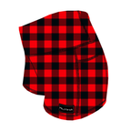 Performance Booty Shorts - Red & Black Gingham