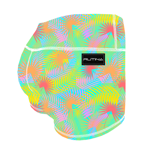Performance Booty Shorts - Rainbow Oasis