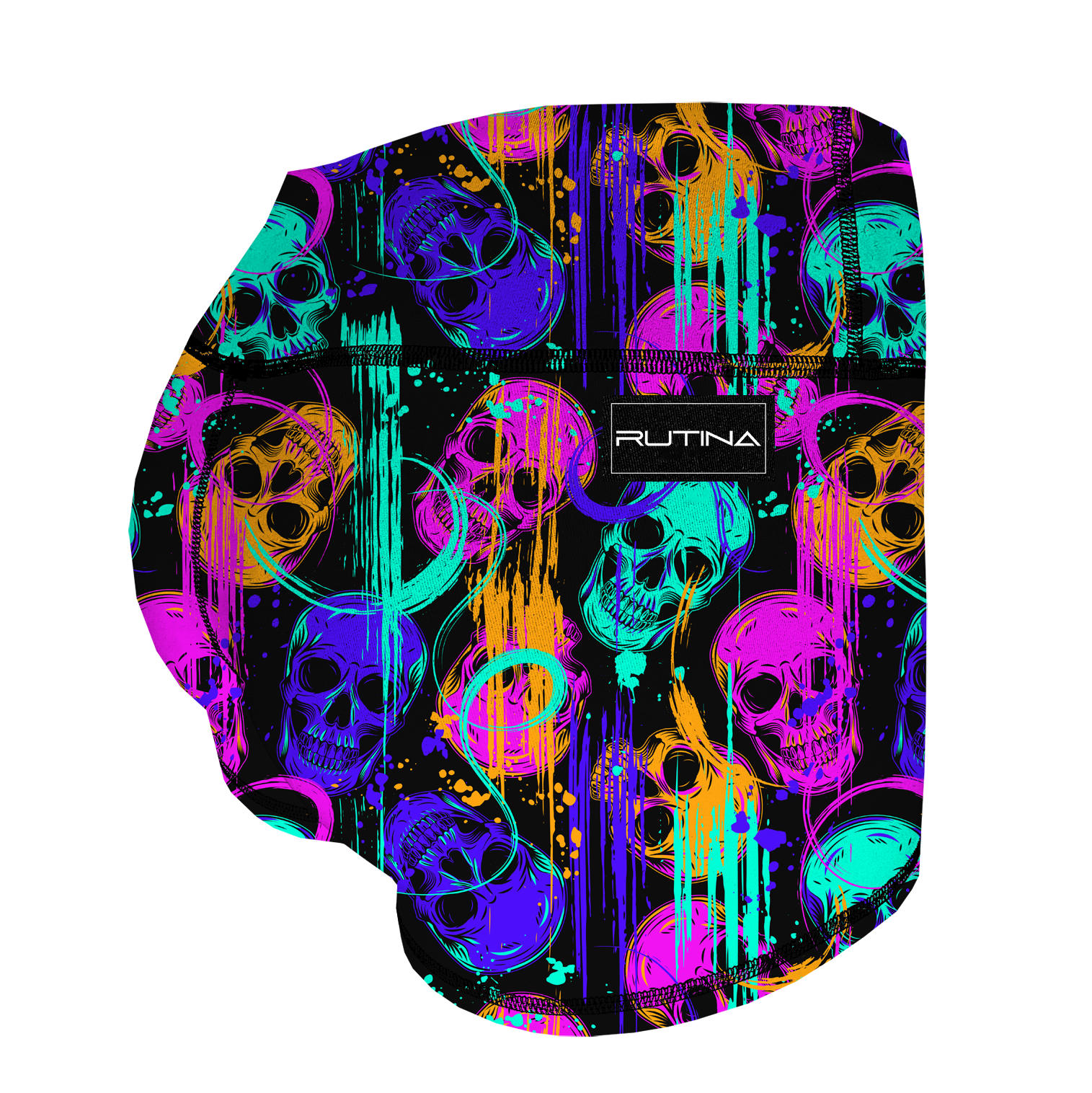 Performance Booty Shorts  - Raving Skulls Main image