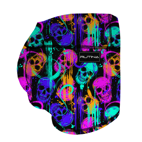 Performance Booty Shorts  - Raving Skulls