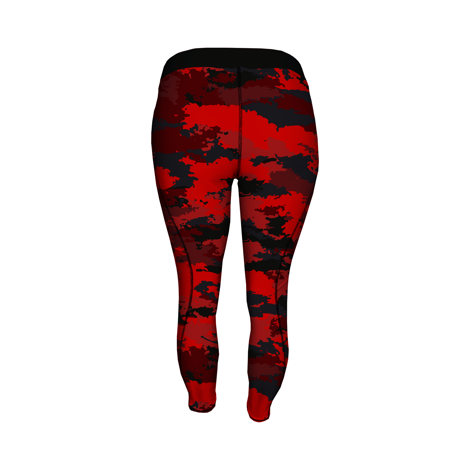Men's Compression Pants - Red Camo