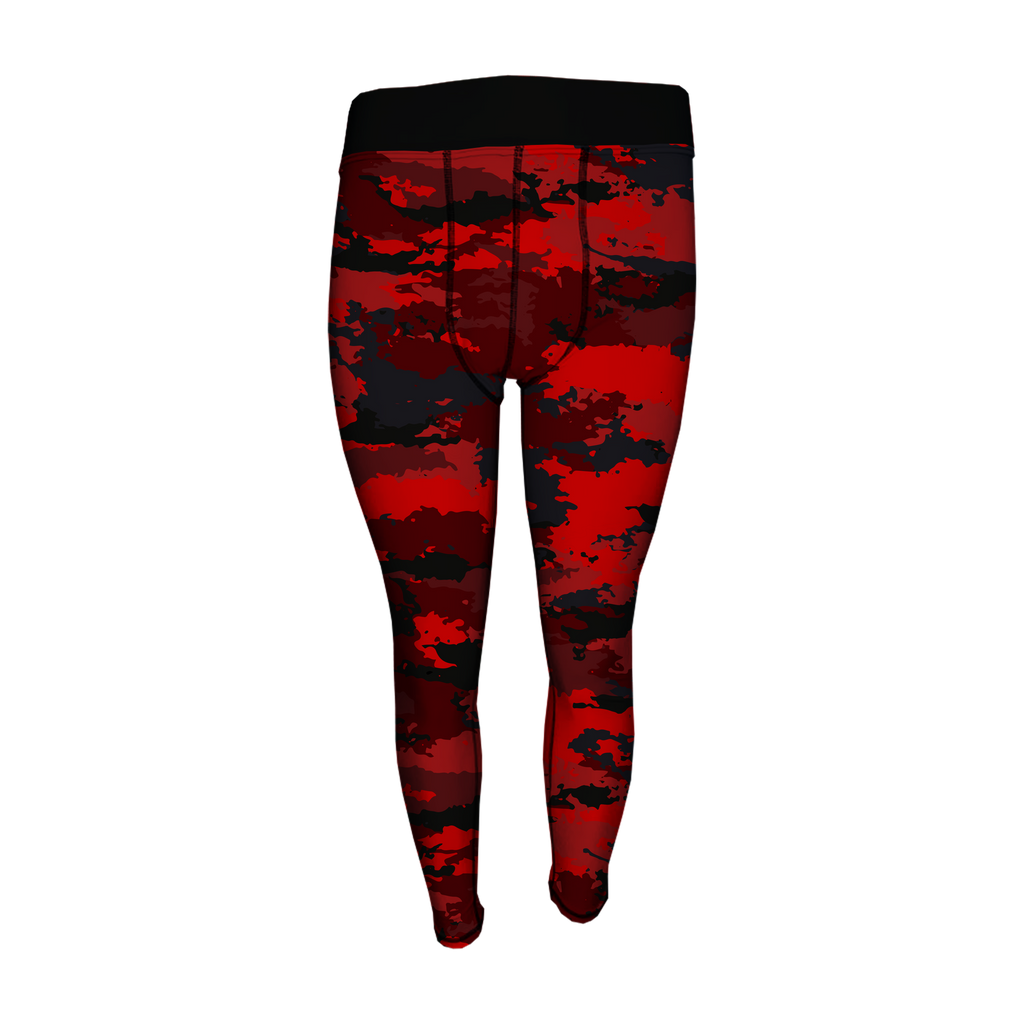 Men's Compression Pants - Red Camo