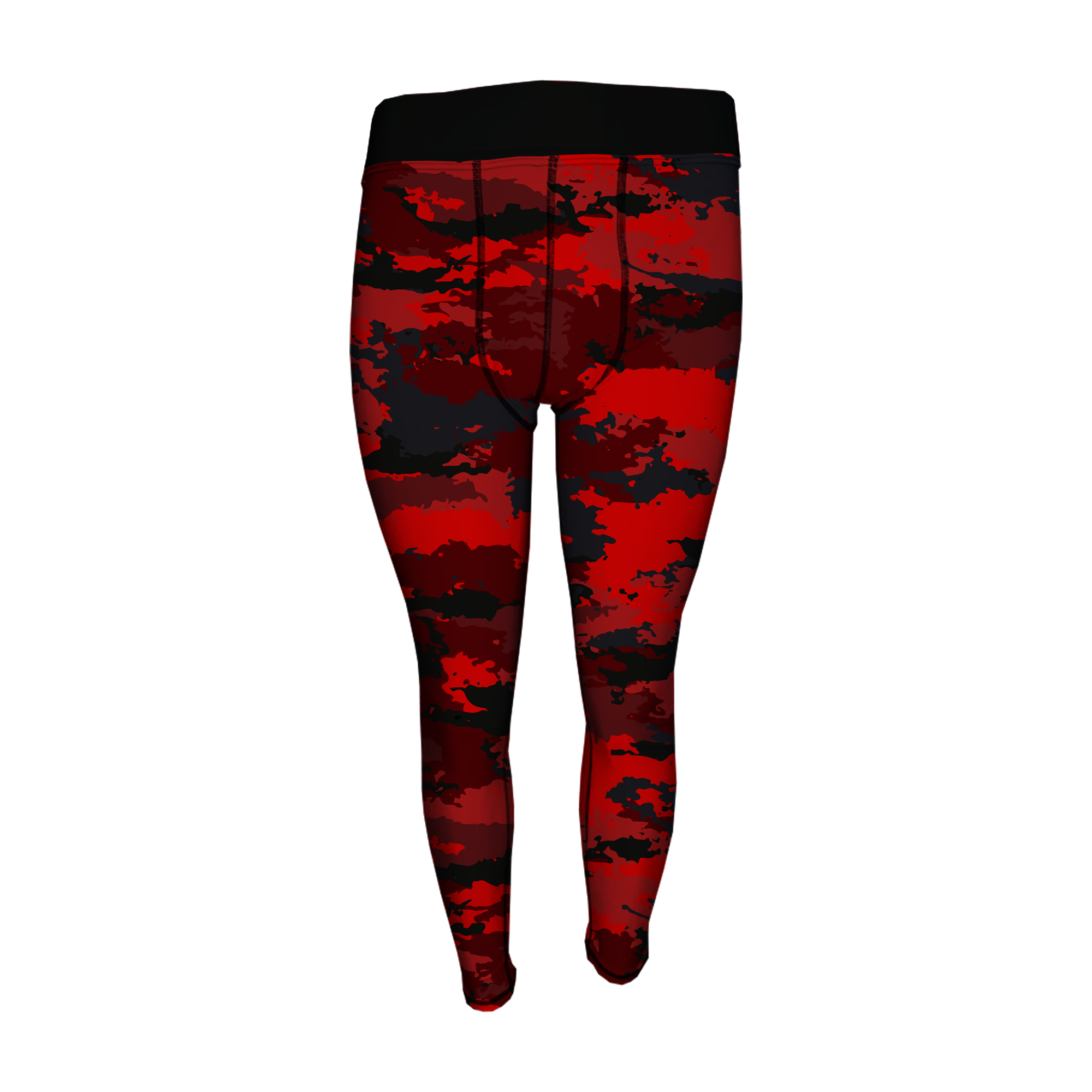 Men's Compression Pants - Red Camo