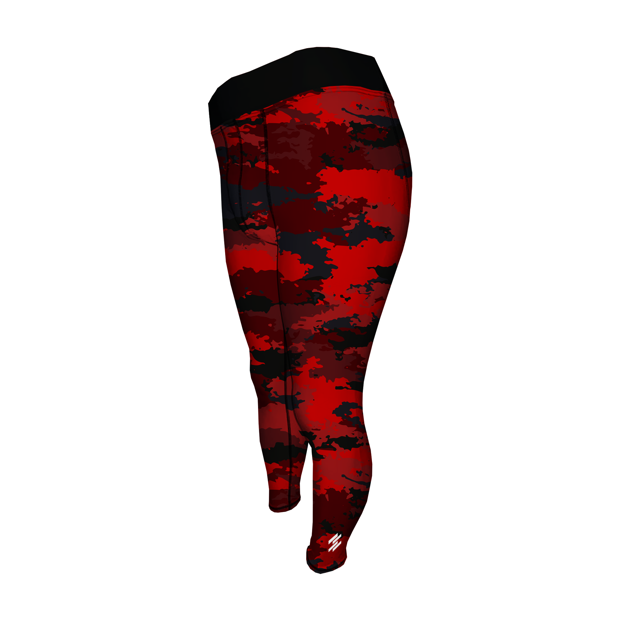 Men's Compression Pants - Red Camo
