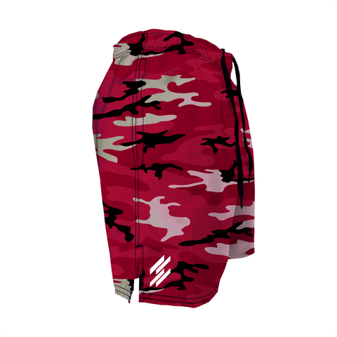 Men's Training Shorts - Red Camo