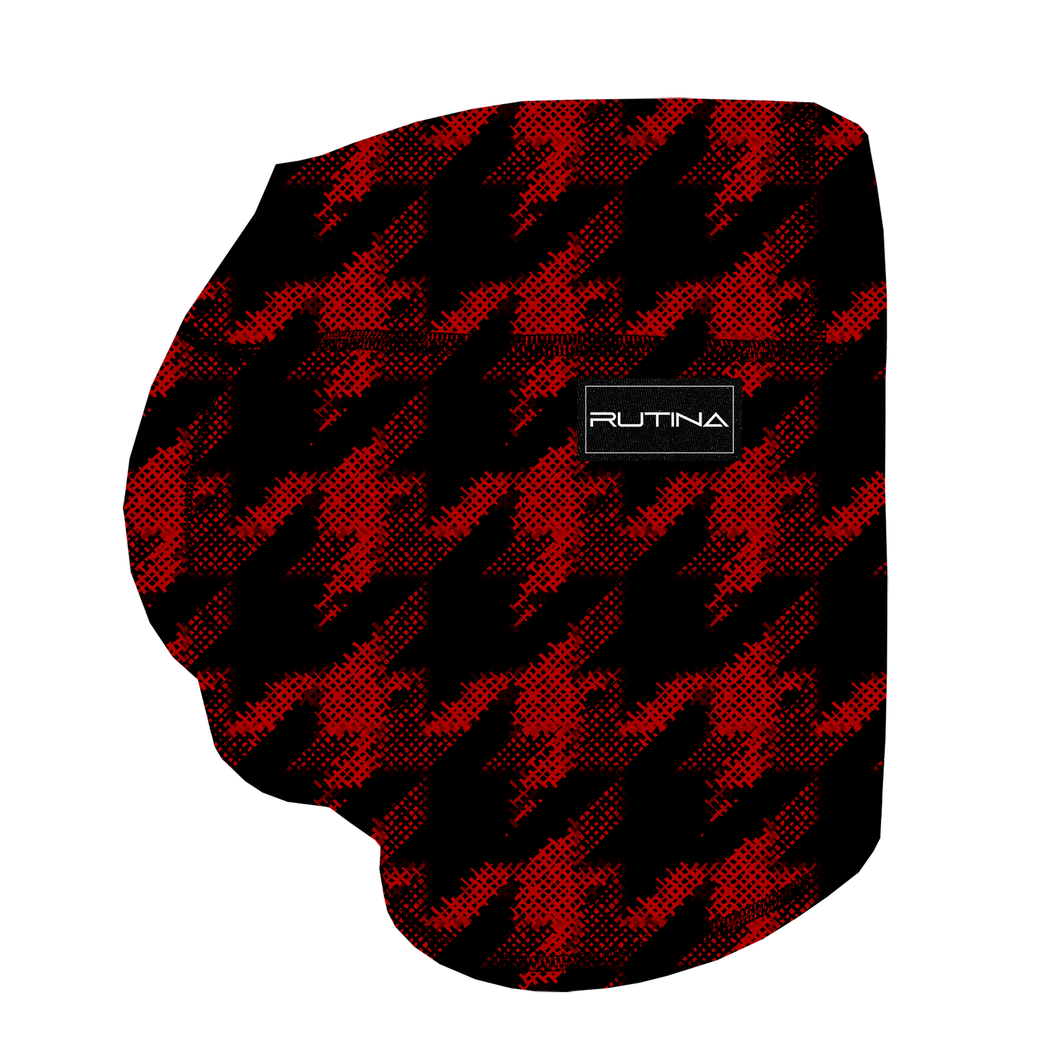 Performance Booty Shorts - Red Houndstooth