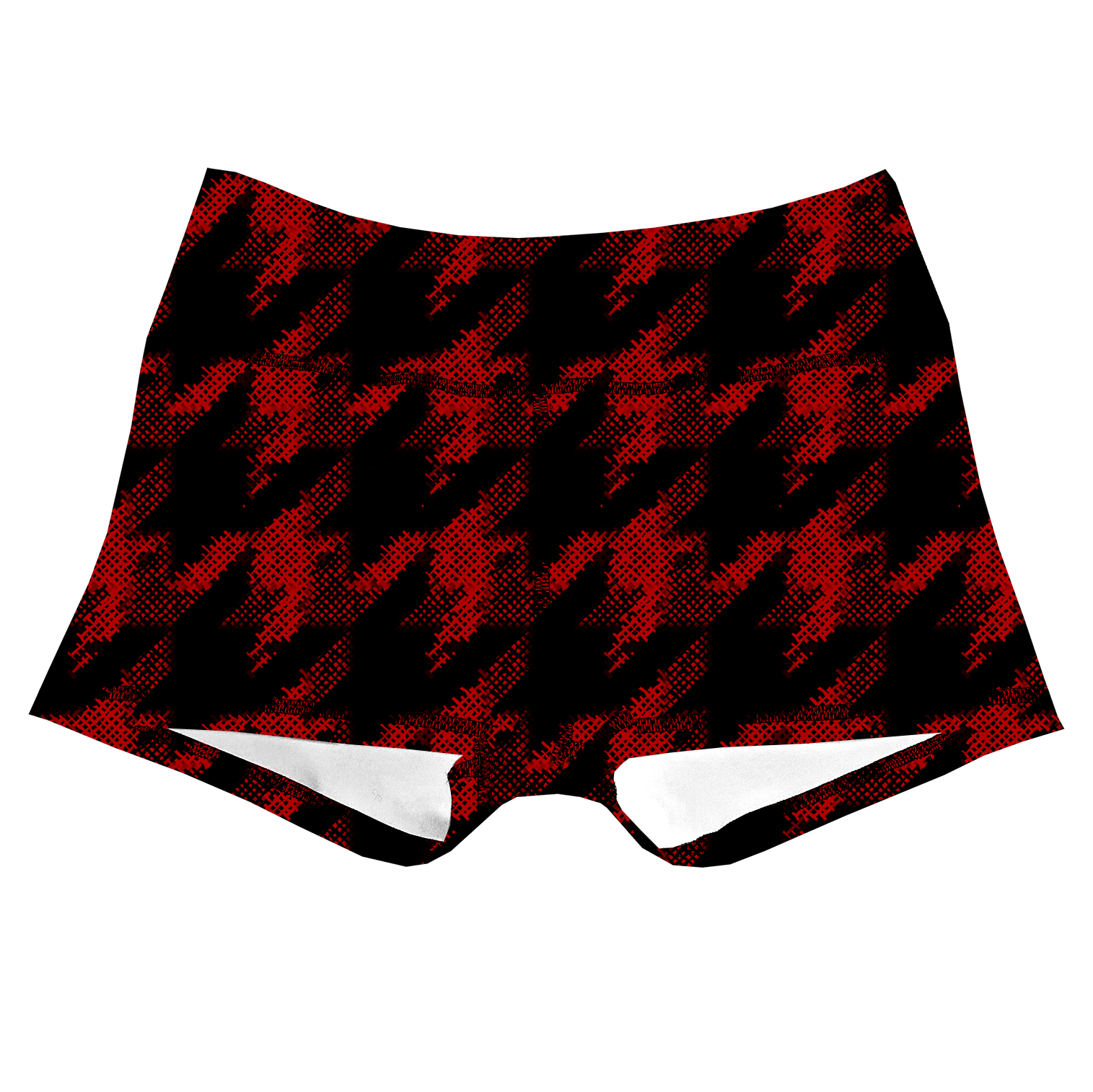 Performance Booty Shorts - Red Houndstooth Secondary image