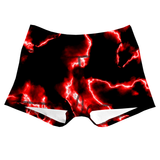 Performance Booty Shorts - Red Lightning