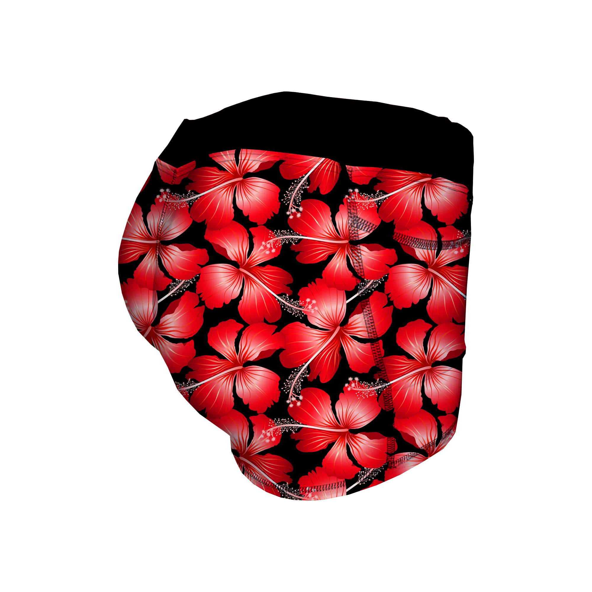 Women's Swim Short - Red Hibiscus Main image