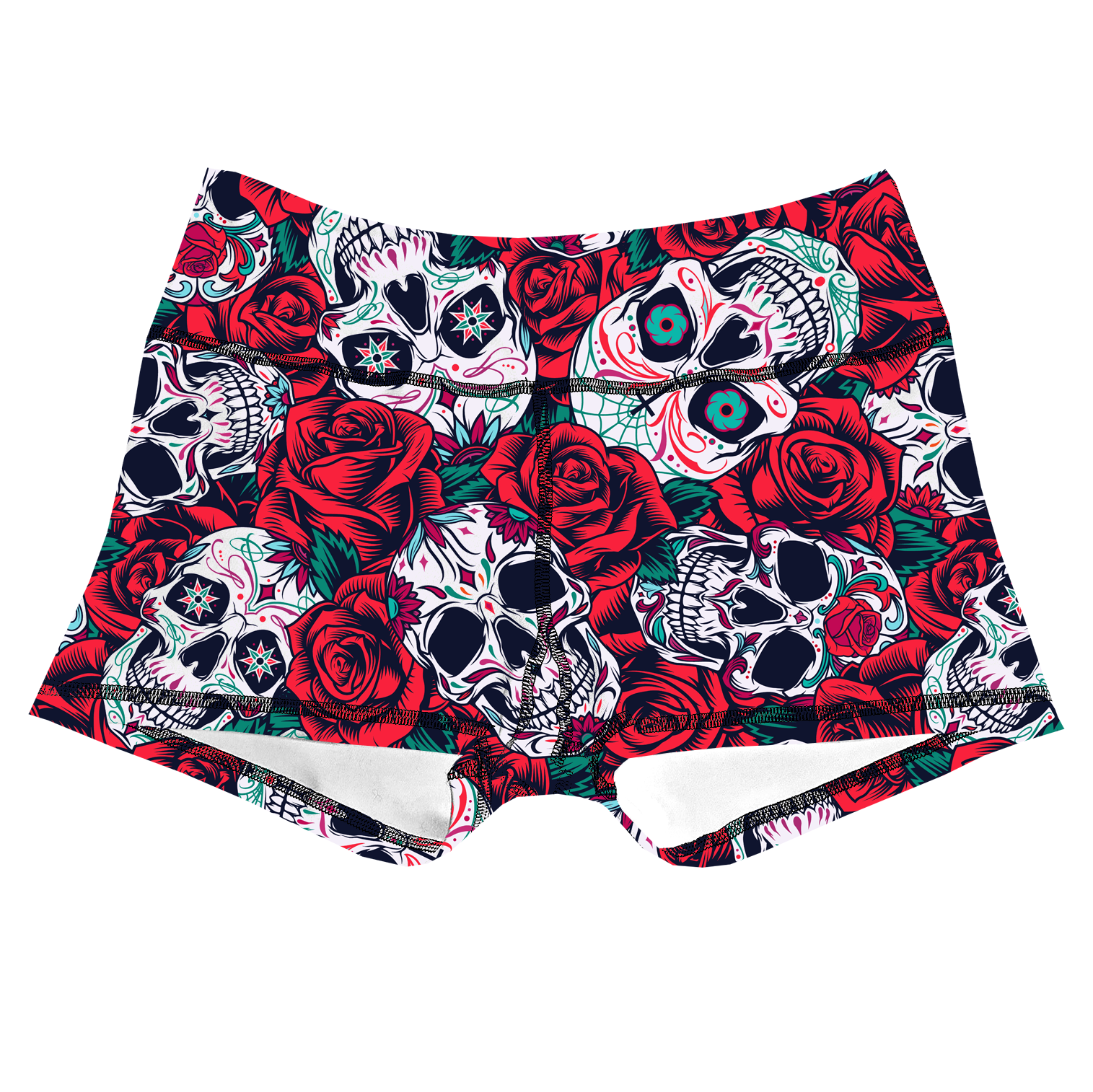Performance Booty Shorts - Skulls & Roses Secondary image