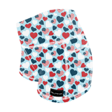 Performance Booty Shorts  - Red, White, and Blue Hearts