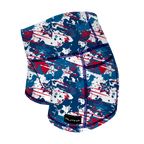 Performance Booty Shorts  - Red, White, and Blue Splash
