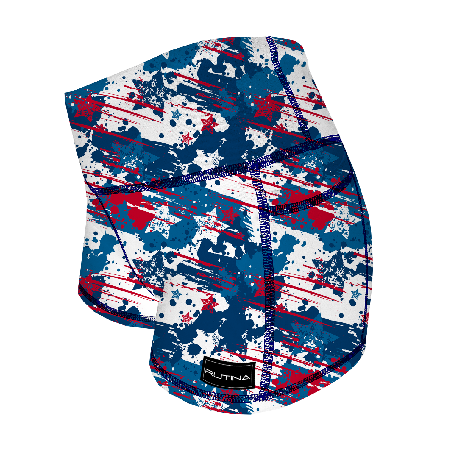 Performance Booty Shorts  - Red, White, and Blue Splash