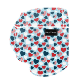 Performance Booty Shorts  - Red, White, and Blue Hearts