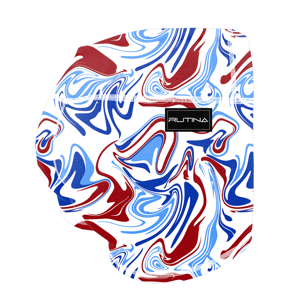 Performance Booty Shorts - Red, White, & Blue Marble