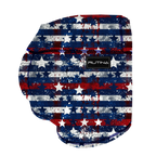 Performance Booty Shorts - Red, White, & Blue Splatter