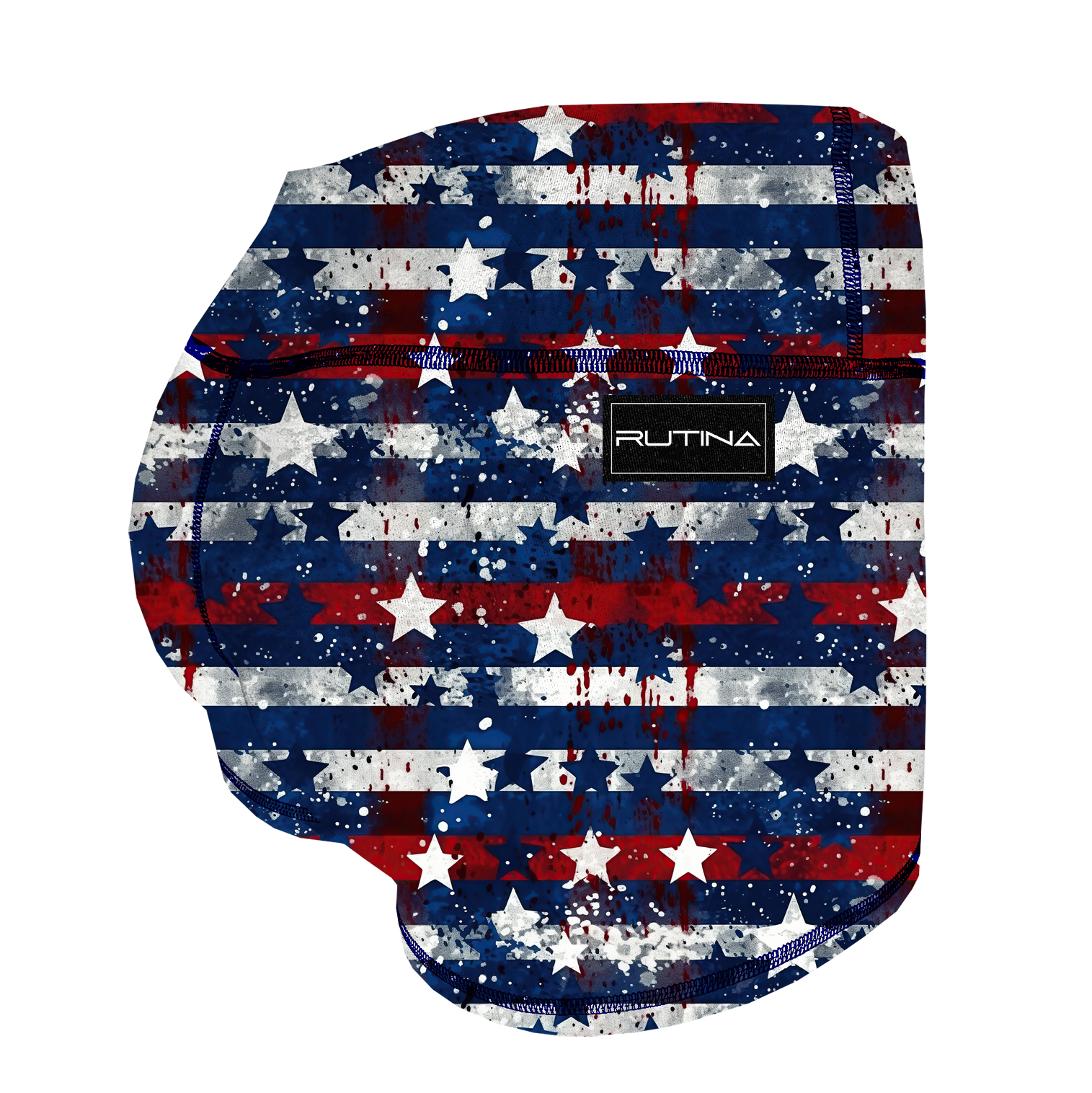 Performance Booty Shorts - Red, White, & Blue Splatter