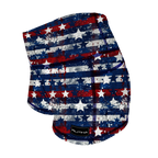 Performance Booty Shorts - Red, White, & Blue Splatter