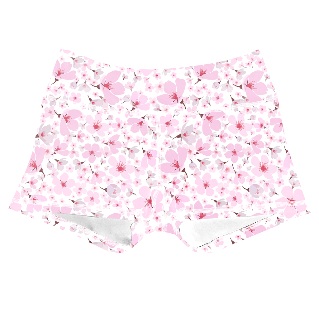 Performance Booty Shorts  - Sakura Bloom