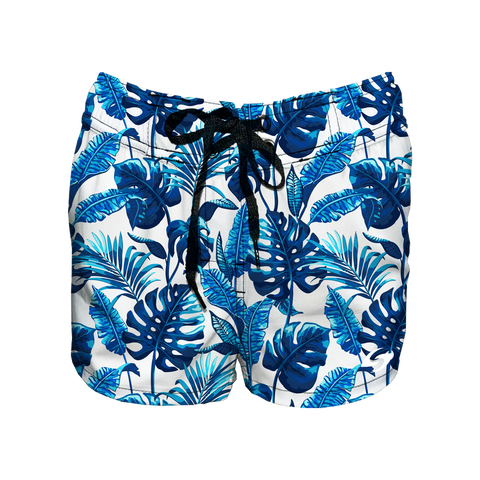 Women's Boardshorts - Sapphire Leaves