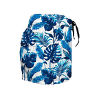 Women's Elastic Waist Boardshorts - Sapphire Leaves
