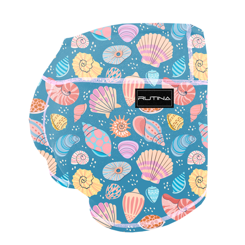 Performance Booty Shorts - Seashell Spectacle