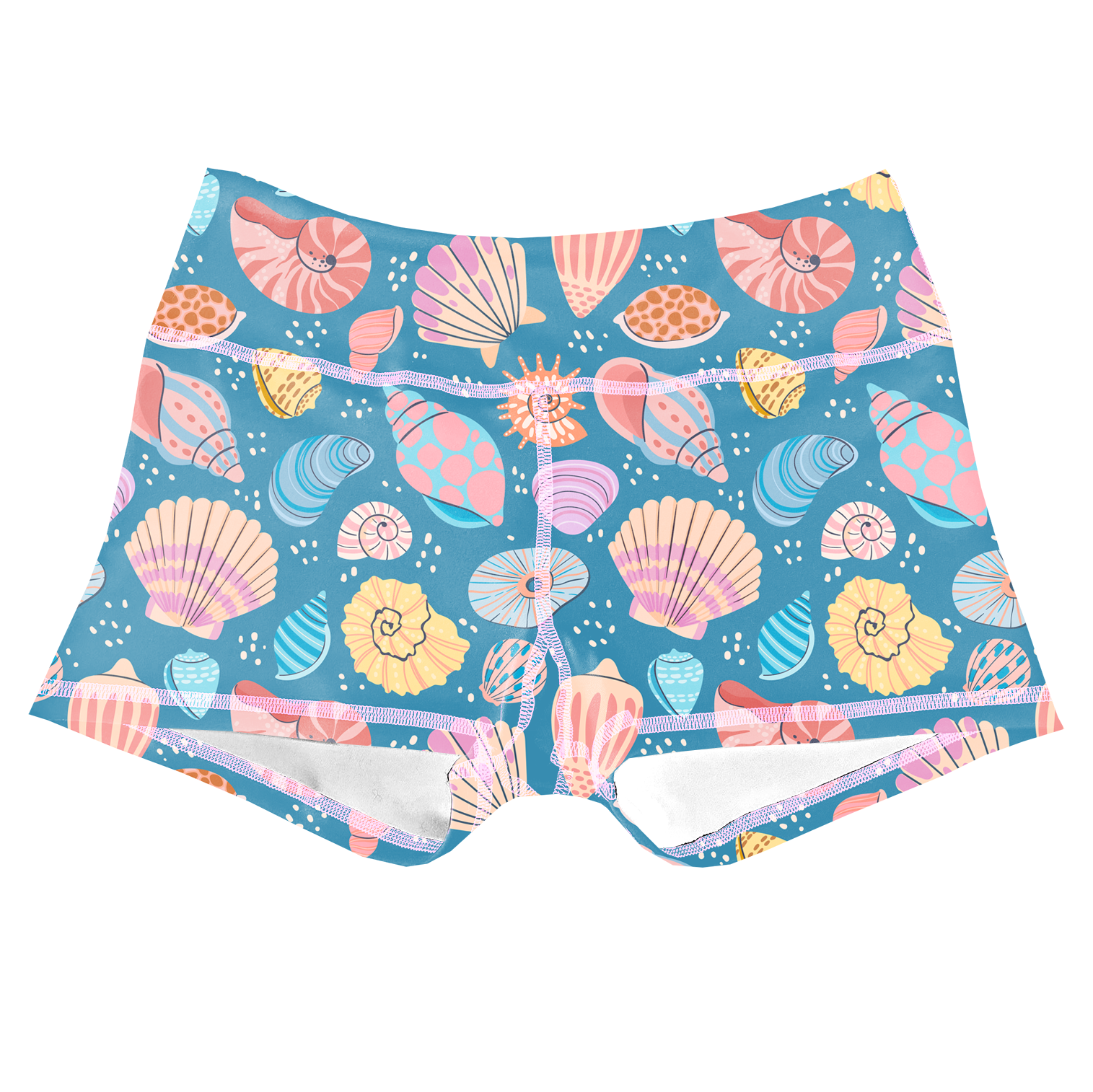 Performance Booty Shorts - Seashell Spectacle Secondary image